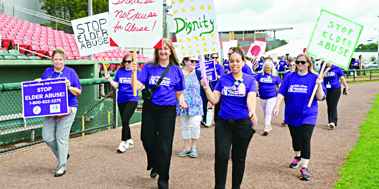 Marchers Rally against Elder Abuse at Plymouth and Brockton OCES Events